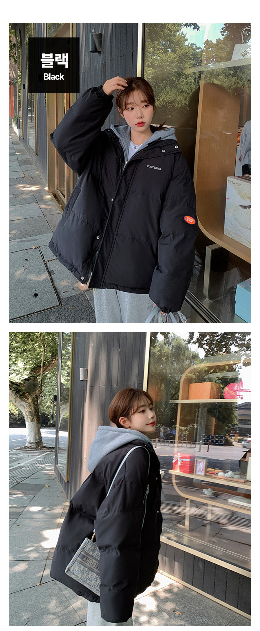 무료 [DOO]52564369/ 오버핏 페이크 후드 여성 웰론 패딩 점퍼 겨울 방한 캐주얼 점퍼 자켓