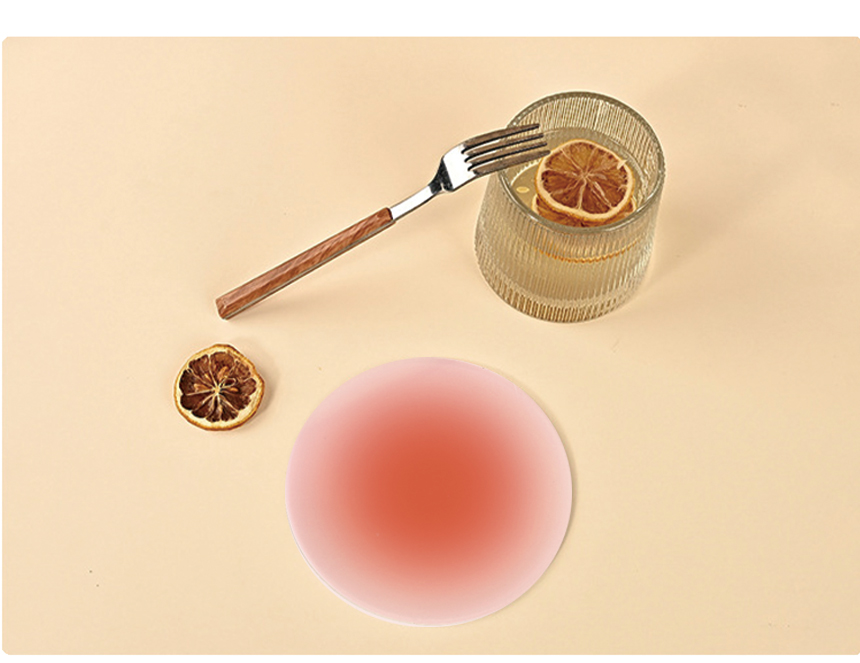 [DOO] 53034890 아크릴 캔디 원형 티코스터 컵받침 9.8cm /손님접대/코스타/커피/컵/코스터/반영구