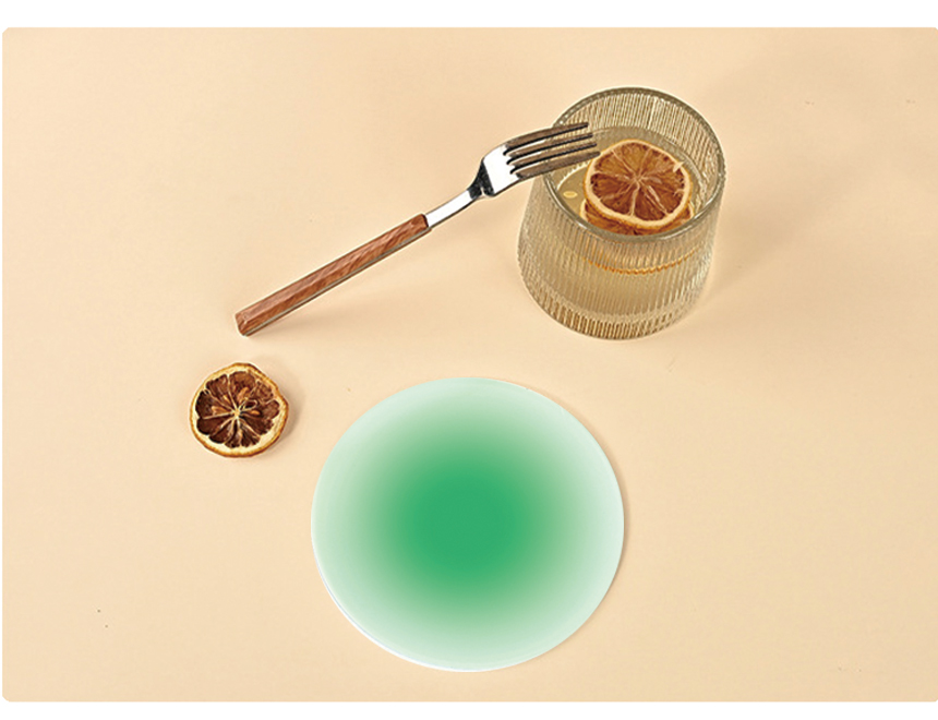 [DOO] 53034890 아크릴 캔디 원형 티코스터 컵받침 9.8cm /손님접대/코스타/커피/컵/코스터/반영구