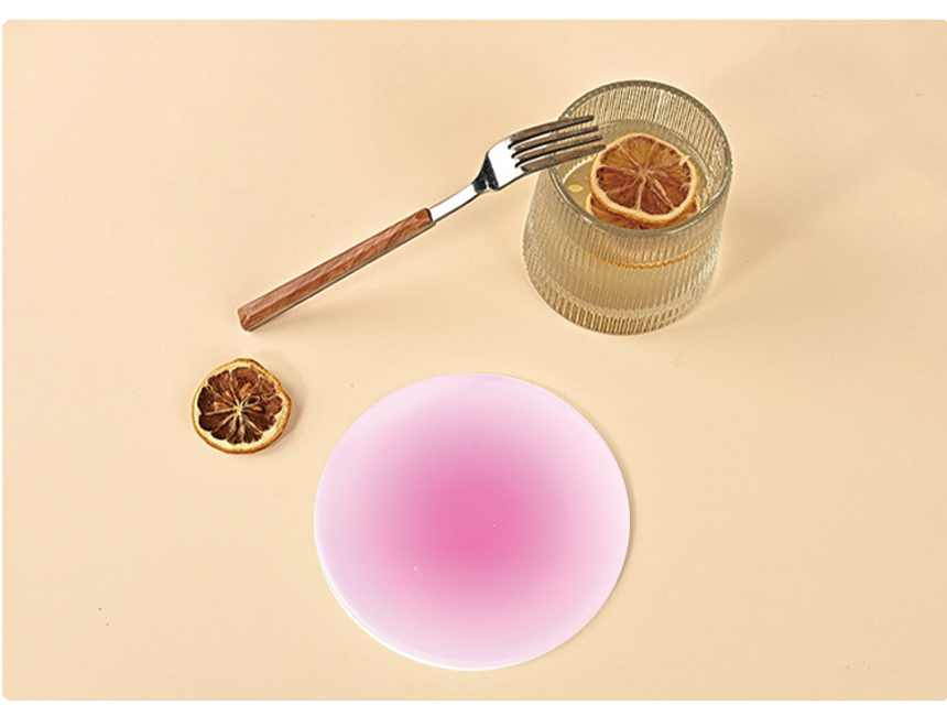 [DOO] 53034890 아크릴 캔디 원형 티코스터 컵받침 9.8cm /손님접대/코스타/커피/컵/코스터/반영구