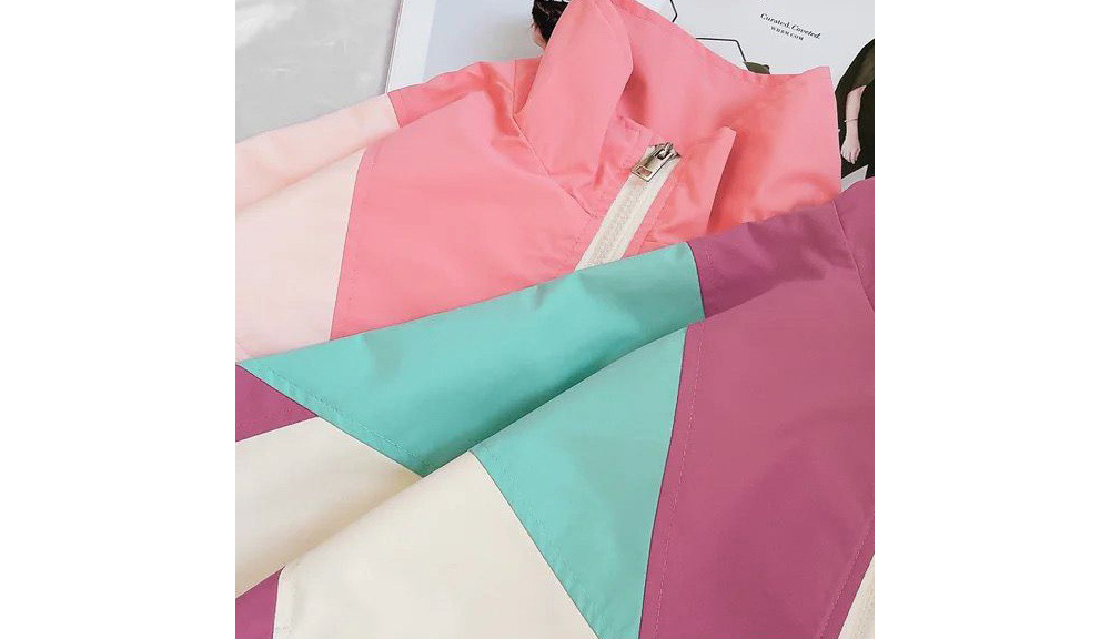 [DOO]45296054 솜사탕 파스텔 바람막이 앞지퍼 칼라 핑크 하늘 아랫단 조임 여아 점퍼 소풍 나들이 여행