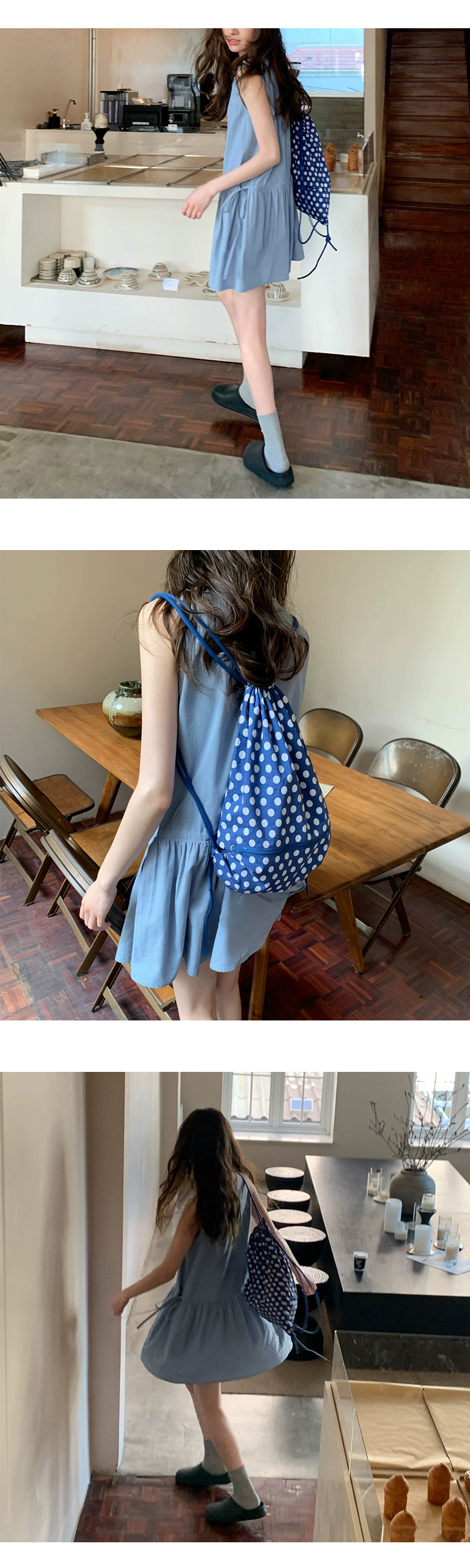 무료 ONN/ [OPS1456]여름 민소매 라운드넥 나시 스트링 미니 원피스 프론트 버튼 허리끈 스트링 미니 바캉스룩