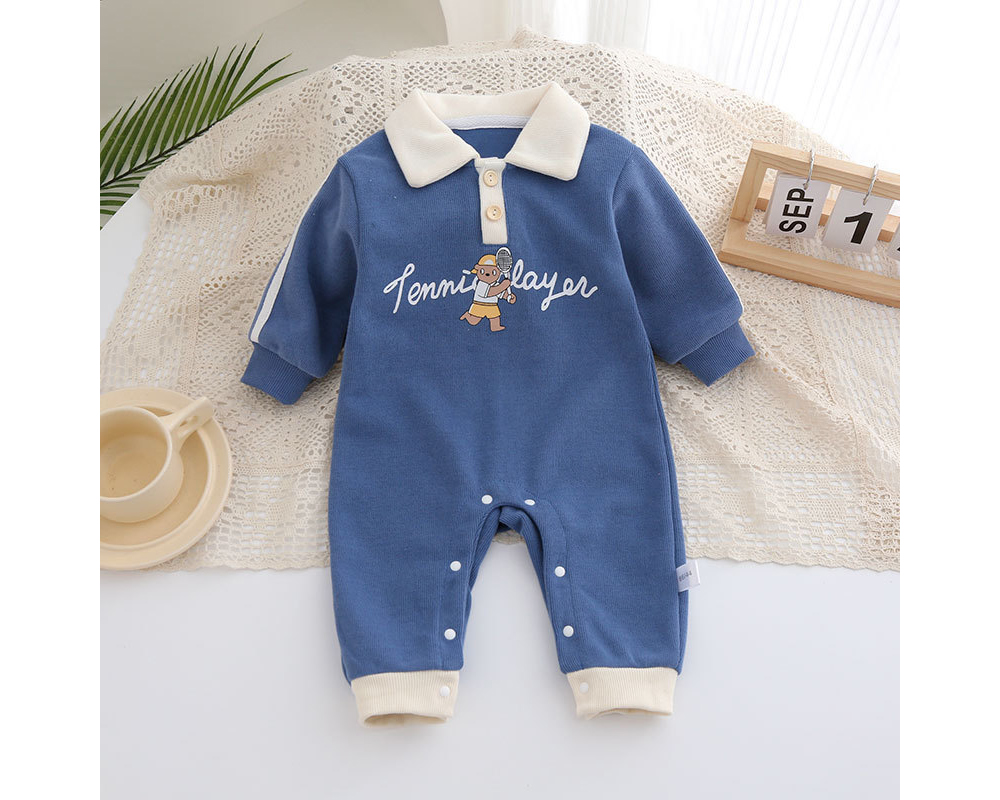 [DOO]63838156 유아 돌복 외출복 카라배색 베이비 롬퍼 우주복