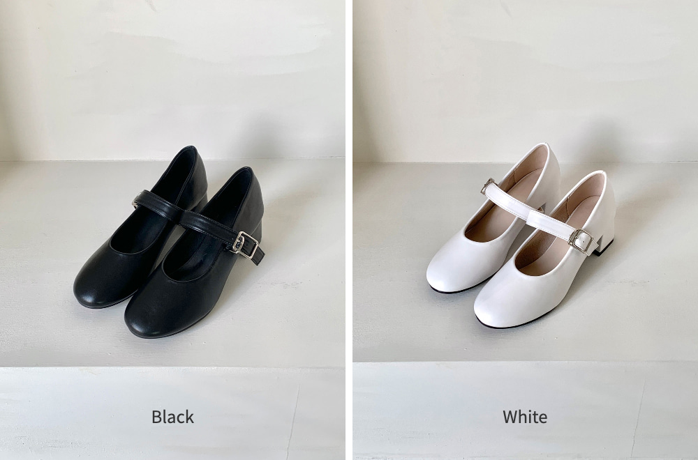 무료[luc] 5235 여성 엣지 슈즈 단화 직장인, 신입생,블랙, 화이트 발편한 구두 신고 벗기 편한 신발