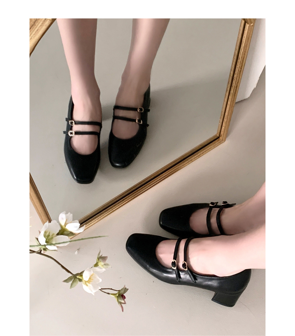 무료/[LUC]/5237 여성 엣지 슈즈 단화 플랫슈즈 투라인 단화 구두 발편한 신발 면접룩 신입룩