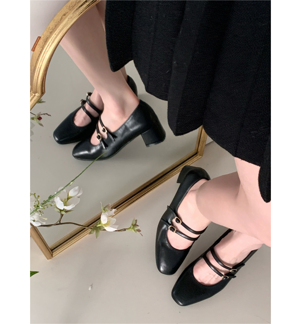 무료/[LUC]/5237 여성 엣지 슈즈 단화 플랫슈즈 투라인 단화 구두 발편한 신발 면접룩 신입룩