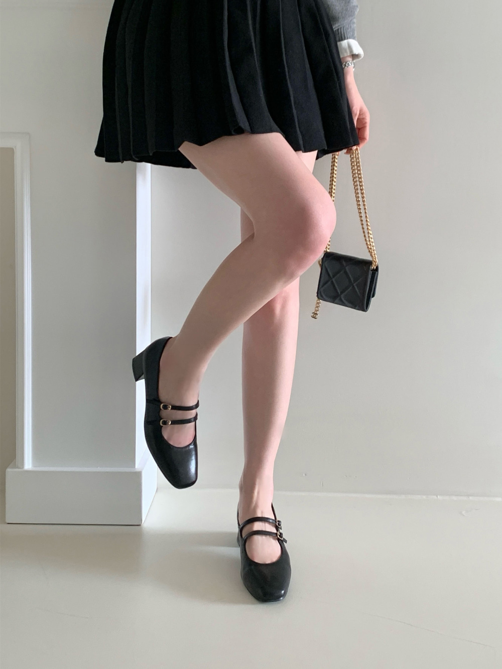 무료/[LUC]/5237 여성 엣지 슈즈 단화 플랫슈즈 투라인 단화 구두 발편한 신발 면접룩 신입룩