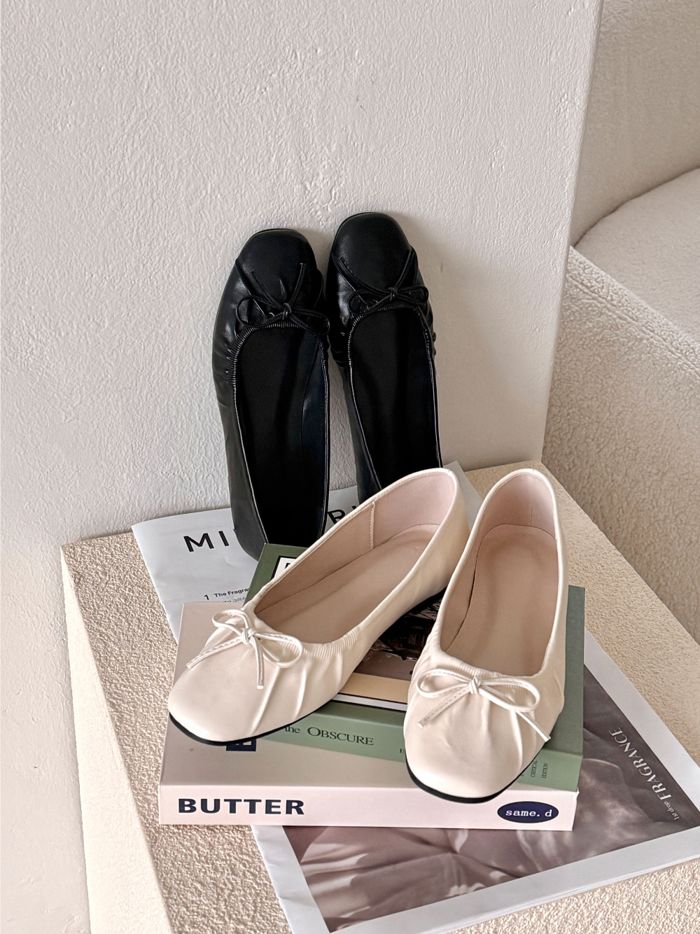 무료/[LUC]/5242 리본 플랫 슈즈 여성 엣지 슈즈 단화 슈즈 투라인 단화 구두 발편한 신발 면접룩 신입룩