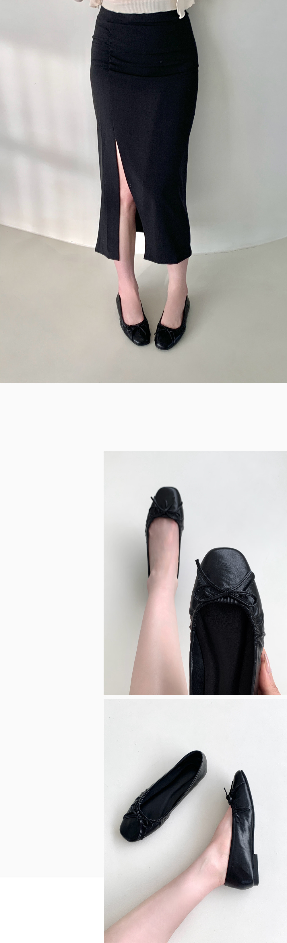 무료/[LUC]/5242 리본 플랫 슈즈 여성 엣지 슈즈 단화 슈즈 투라인 단화 구두 발편한 신발 면접룩 신입룩