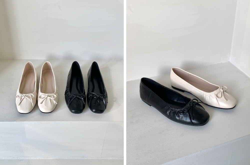 무료/[LUC]/5242 리본 플랫 슈즈 여성 엣지 슈즈 단화 슈즈 투라인 단화 구두 발편한 신발 면접룩 신입룩