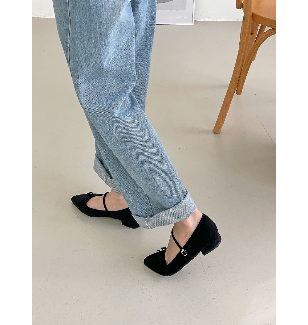 무료/[LUC]/5156 간지나는 리본 포인트 정장 캐쥬얼 슈즈 여성  뾰족 슈즈 단화 세무 구두 굽낮은 플랫슈즈 