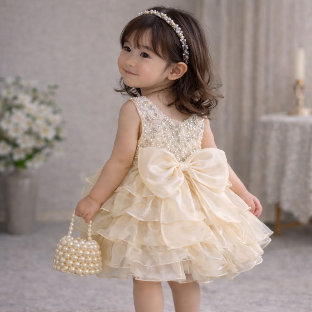 [DOO]64537473 캉캉 치마 샴페인 스팽글 빅리본 공주드레스 생일 축하 파티복