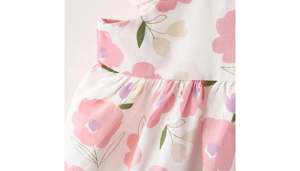 [DOO]44359330 햇플라 민소매 원피스 +모자 세트 아기 나시 꽃무늬 원피스