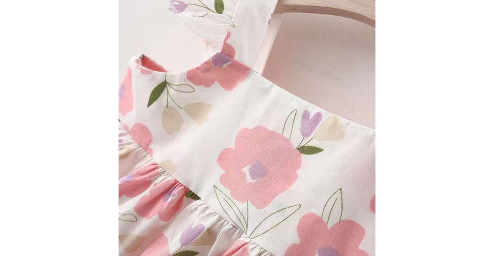 [DOO]44359330 햇플라 민소매 원피스 +모자 세트 아기 나시 꽃무늬 원피스