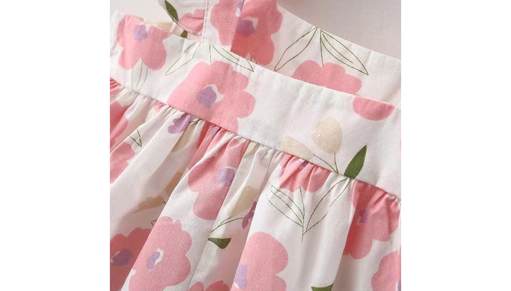 [DOO]44359330 햇플라 민소매 원피스 +모자 세트 아기 나시 꽃무늬 원피스