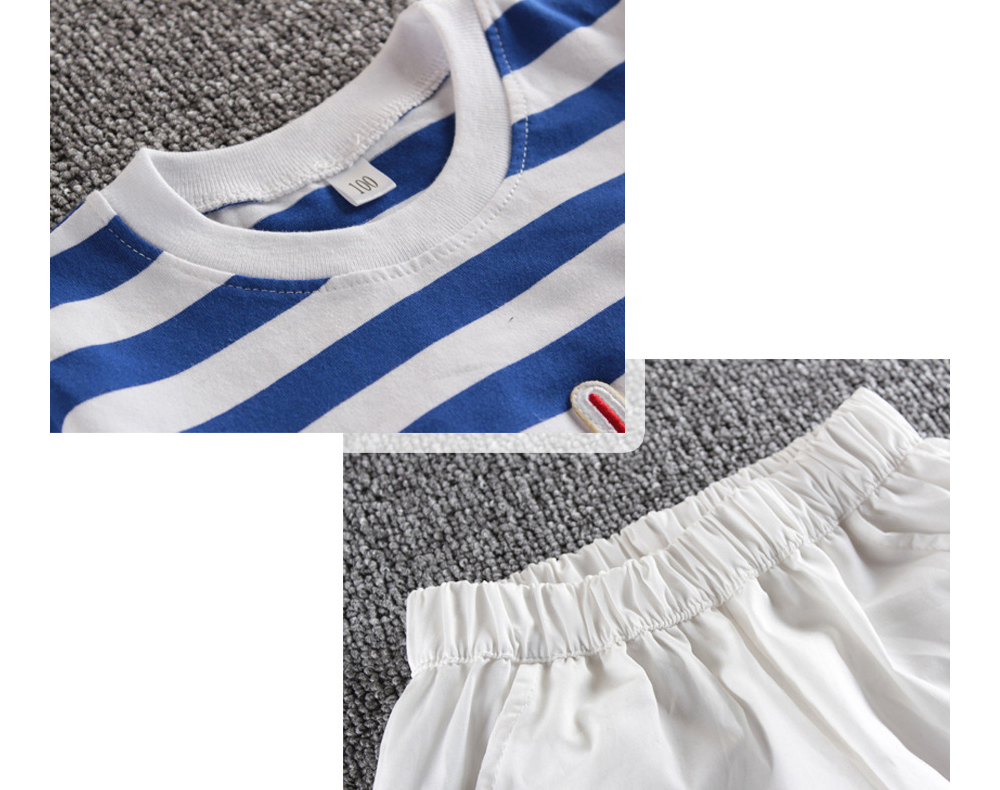 [DOO]8826868 우산 줄무늬 파란 줄무늬 상하복 남,여 유아동 세트제품