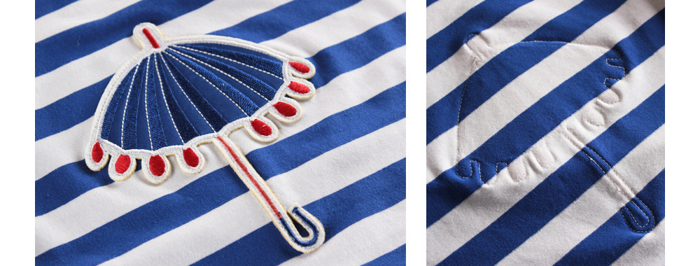 [DOO]8826868 우산 줄무늬 파란 줄무늬 상하복 남,여 유아동 세트제품