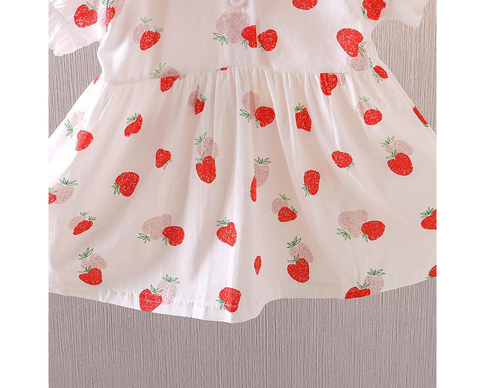 [DOO] 46253781 딸기 카라 원피스 스트로베리 귀여운 여아 여름 돌 원피스