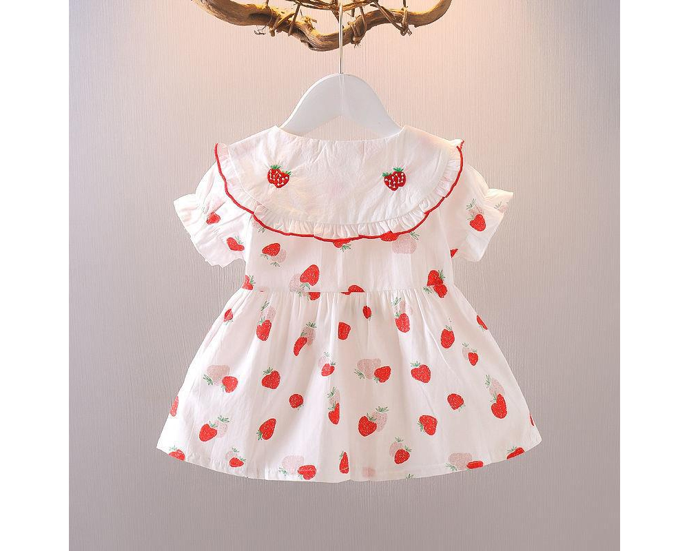 [DOO] 46253781 딸기 카라 원피스 스트로베리 귀여운 여아 여름 돌 원피스