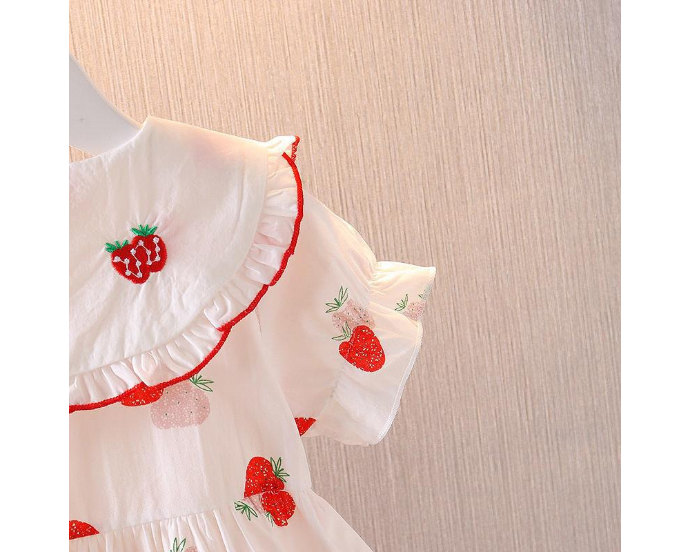 [DOO] 46253781 딸기 카라 원피스 스트로베리 귀여운 여아 여름 돌 원피스