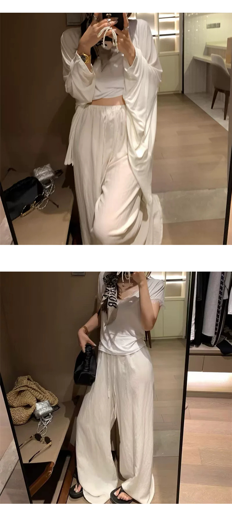 [PT290]린넨 밴딩 와이드 팬츠 체형커버 편한 여름 바지