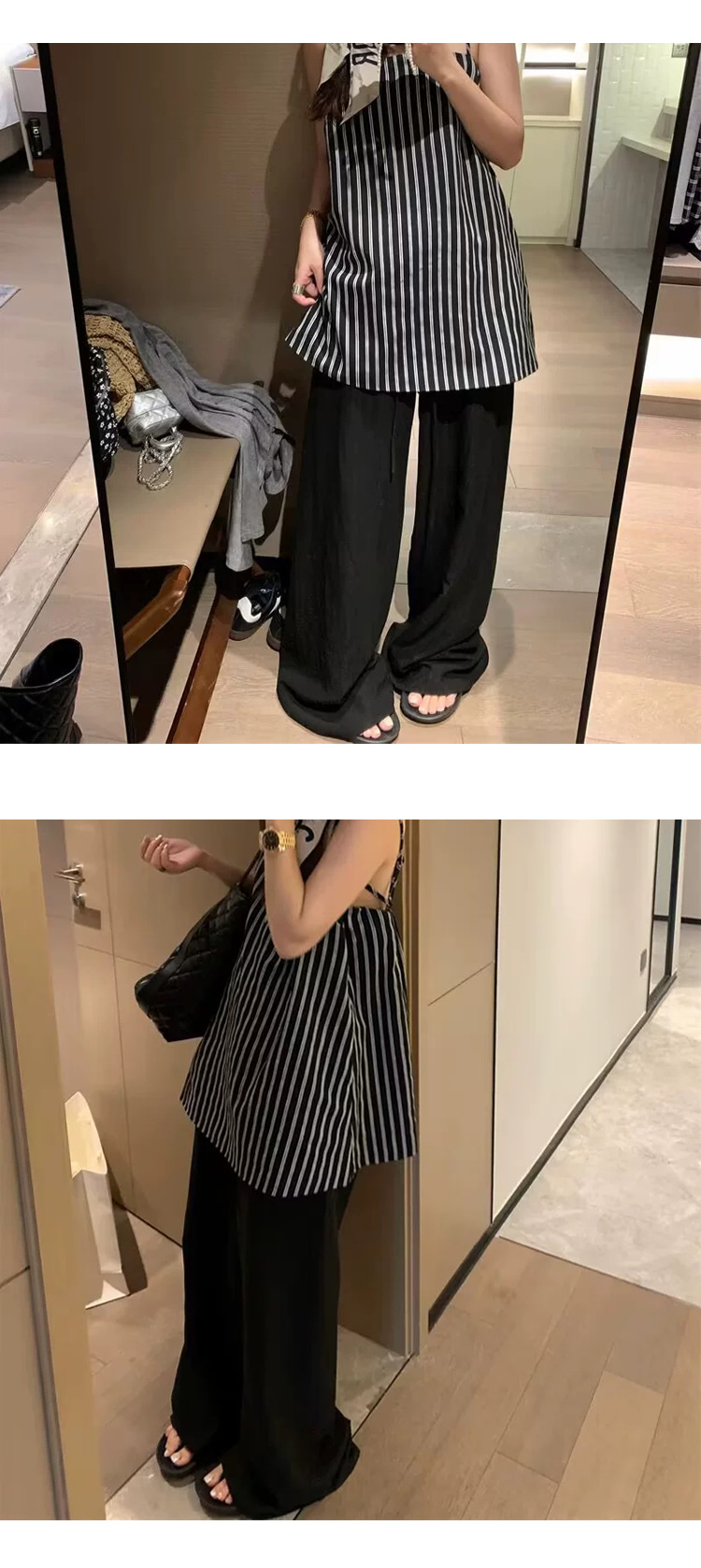 [PT290]린넨 밴딩 와이드 팬츠 체형커버 편한 여름 바지