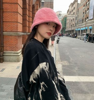 [DOO] 52008476 / 고급스러운 소이 앙고라 벙거지모자 5color 겨울 패션모자 선물용 친구끼리 색상다양