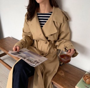  무료 [ONN/ [CT91] 포니 롱트렌치코트 / 데이트룩/ 모임룩/정장/강력추천/트렌치코트/봄가을/롱자켓