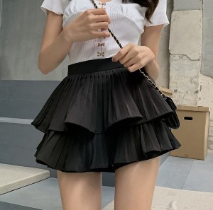 [ONN/[SK205] 2단 캉캉 주름 미니 스커트/세련된 디자인/강력추천/가성비 좋은/다양한 코디/골반라인/날씬핏