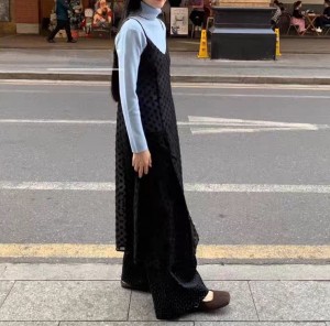 무료 [ONN/[OPS1438]시스루 플라워 나시 롱 원피스/데일리/필수템/스타일링 아이템/소프트한/늘씬함/시크함/ 데이트룩/ 모임룩