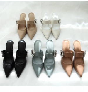 무료[LUC] MO.2065j1/(5color) 큐빅비즈 메리제인 스틸레토뮬(8cm)/세련된/하이힐/여성구두/여성화/봄구두/고급스러운/정장화