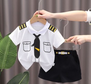 [DOO] 35824601 파일럿 제복 세트 상하복 바지 셔츠 세트제품 남아 셔츠 반바지