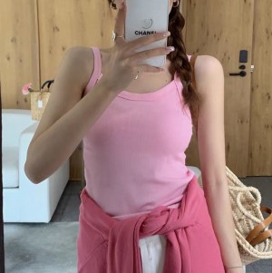 [ONN/ [T302]골지 캡나시 캡 내장 베이직 레이어드 이너템 색상다양 끈 라운드 해변룩 컬러다양