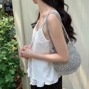 [ONN/ [BL626]레이어드 뷔스티에 나시 블라우스 레이어드 나시 끈 브이넥 앞 단추 코디룩 체형커버 여름 블라우스