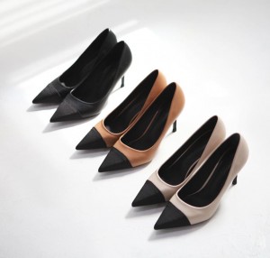 [LUC/MO.89-8 (3color) 오피스 배색 스틸레토힐(8cm) 여성 하이힐 정장 구두 여성화